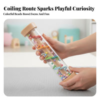 Early Learning Rain Sound Tube Soothing Raindrop Sounds Rainmaker Toy Colorful Design for Toddlers, Babies