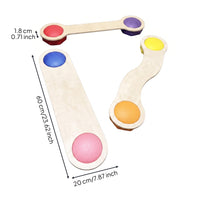 3 Pieces Sensory Training Boards Wood Children Balance Boards for Exercise