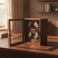 Automatic Watch Winder Extremely Quiet Timepiece Winder Cabinet USB Powered for Enthusiasts, Bedroom, Office, Retail Display