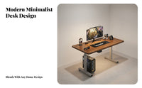 Electric Height Adjustable Desk Ergonomic Design Electric Standing Desk Memory Presets Automated Work Table for Esports Participants, Workspace