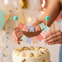 Dog Birthday Garland, Happy Birthday Decoration, Cardstock, Multicolor, For Dog Lovers