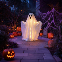 Halloween Ghost Decoration Light up Glowing Ghost Spooky Stable for Homeowners, Porch, Haunted House