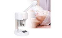 Deep Moisturizing Tap Screen Face Steamer Skin Hydration Desktop Facial Steamer Easy to Use Beauty Appliance Rotating Nozzle for Home, Spa, Salon
