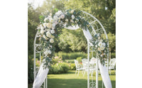 Wedding Arch Flowers Asymmetrical Floral Arch Swag Cascading Artificial Floral Swag for Brides, DIY Decorators, Reception Backdrop