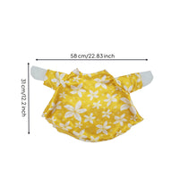Decorative Goose Statue Outfit Printed Lawn Goose Clothes Adorable Decor Colorful for Garden, Porch