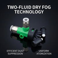 Stainless Steel Misting Nozzle, Industrial Humidifier Misting Nozzle, Agricultural Mist Spray Nozzle, Two Fluid Atomization Nozzle
