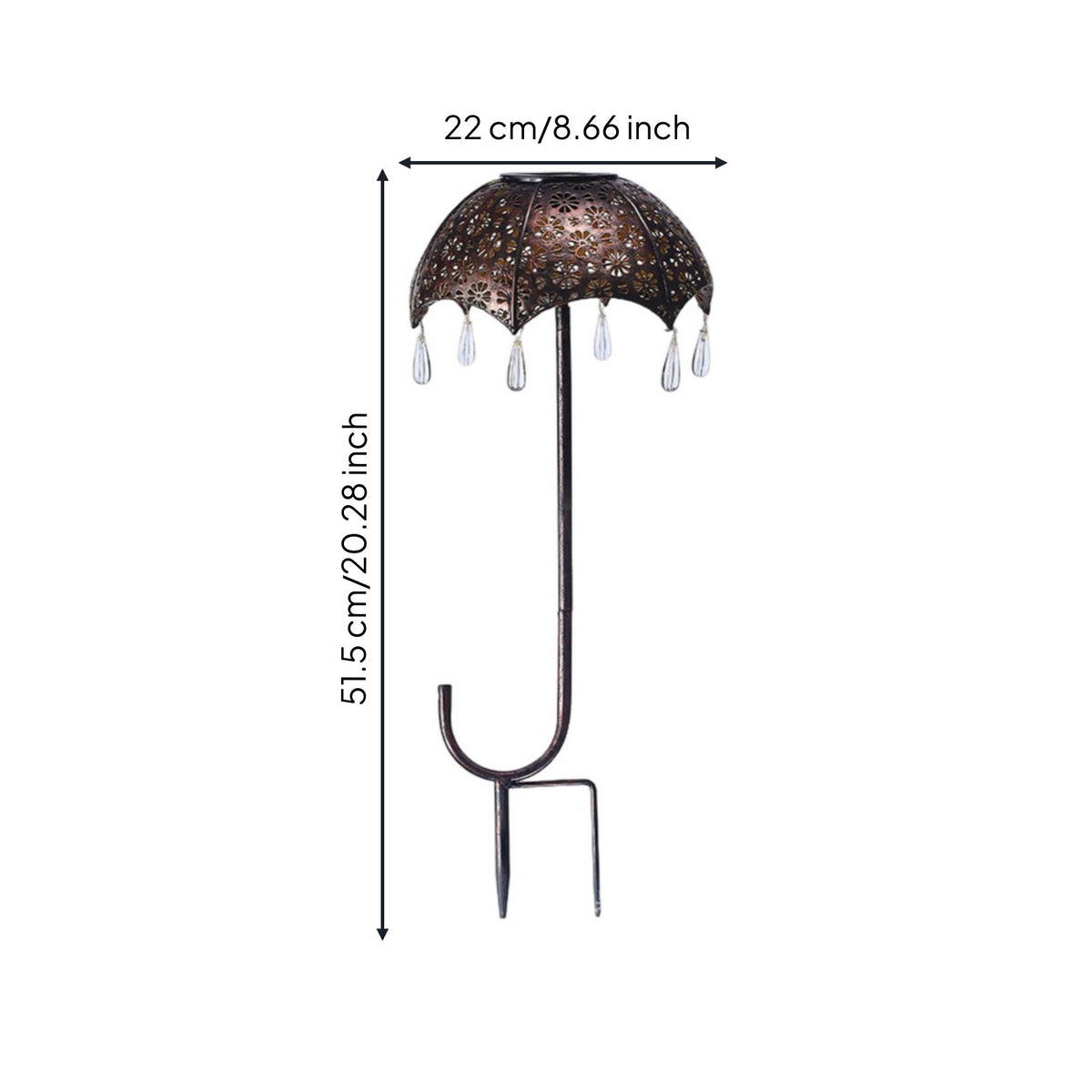 Solar Umbrella Stake Light Easy to Install Umbrella Outdoor Light Outdoor Lighting for Pathway, Courtyard