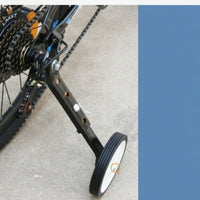 Wide-Tire Training Wheels with Metal Brackets Adjustable Cycle Training Wheels Stable Stabilisers Sturdy for Children, Beginners, Geared Bikes