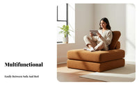 Lazy Aesthetic Tofu Block Sofa Multi-Functional Tofu Block Sectional Lounger Easy Assembly Modular Couch Deep Seat for Apartment Dwellers, Young Adults, Bedroom, Small Areas, Dormitory, Lounge Area