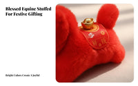 Chinese New Year Horse Soft Toy Auspicious Design Year of the Horse Soft Toy Soft Material Proceed Ld Features for Collectors