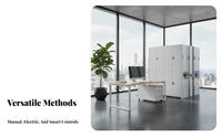 Intelligent Mobile Shelving System Space-Saving Design Movable Archive Cabinet Space-Efficient Storage Compact Filing Rack for Archivists, Librarians