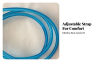 Coiled Wave Leash Adjustable TPU Wave Leash Blue for Paddleboarding