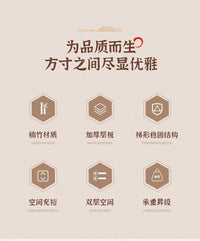 桌面置物架家用茶具茶杯架实木茶室桌上茶叶紫砂壶摆件咖啡收纳架 原色 二层26CM长