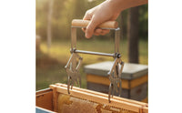 Frame Clamp Manual Frame Clamp with Wooden Handle Gripper Tool for Apiarists, Beehive Maintenance