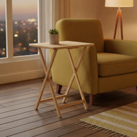 Lightweight Folding Table with Crossed Legs Collapsible Folding Wooden Table Foldable Furniture Small Areas for Dorm Room, Patio