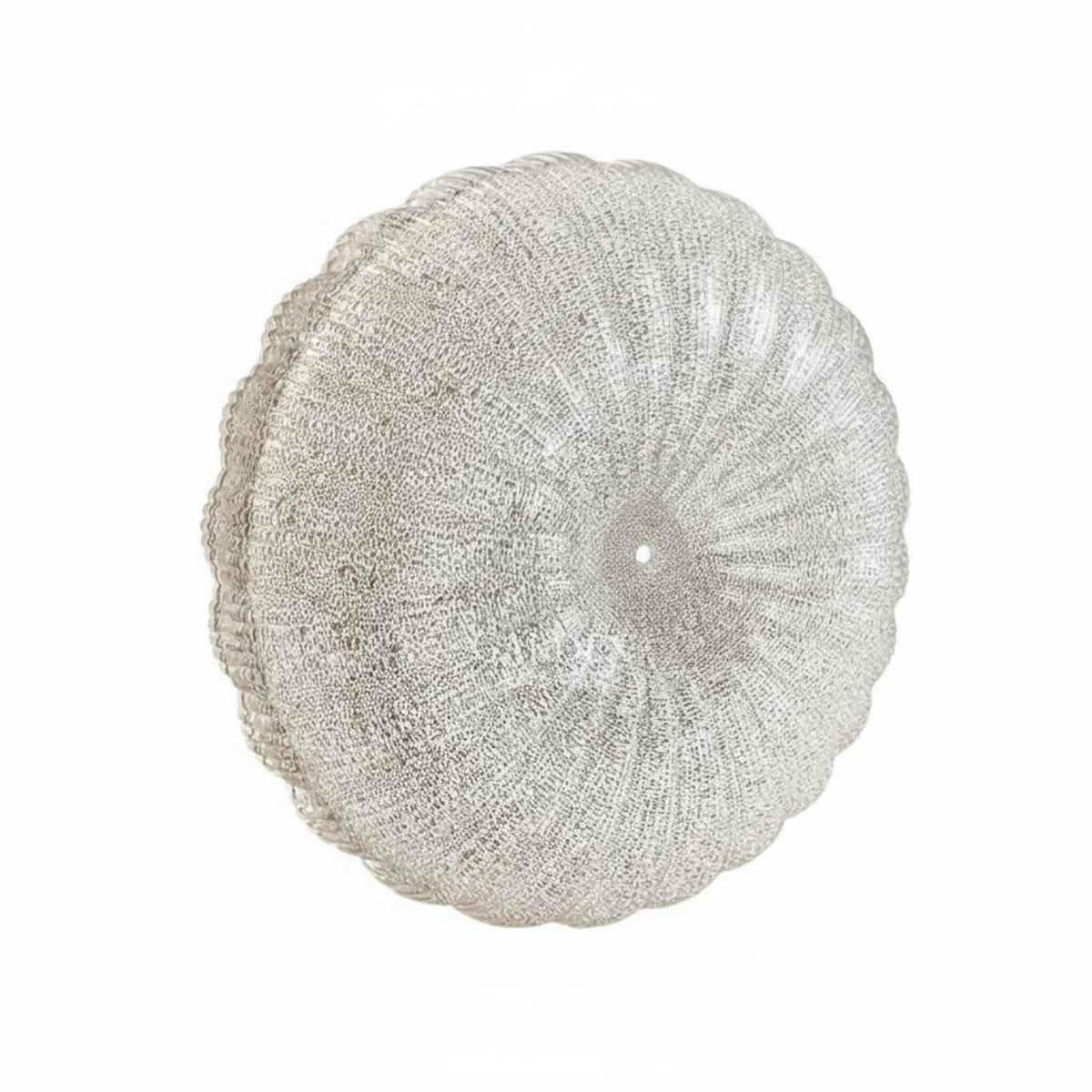 Round Glass Lampshade Modern Design Textured Ceiling Light Cover Glittering Finish Frosted Glass Bowl Shade for Living Room, Bedroom, Hallway