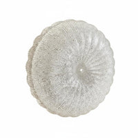 Round Glass Lampshade Modern Design Textured Ceiling Light Cover Glittering Finish Frosted Glass Bowl Shade for Living Room, Bedroom, Hallway