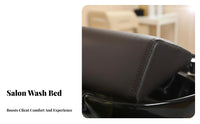 Soft and Comfortable Shampoo Bed Pillow Ergonomic Design Hair Washing Pillow Non-Slip for Beauticians, DIY Users, Barbershop, Spa, Home