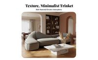 Curved billow Sofa Irregular Shape Curved Chaise Sectional Modern design Upholstered Couch for Homeowners, Adults, Living Room, Reception Bedroom