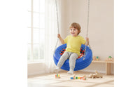 Tire Swing Adjustable Swing Seat with Rope Net Outdoor Long-Lasting for Children, Backyard, Playground