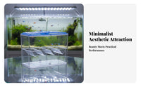 Acrylic Aquatic Creature Breeding Box Fry Protection Aquatic Creature Breeding Box Aquatic Habitat Breeder Container Vented Lid