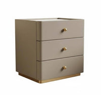 Modern Design 3-Drawer Chest Large Capacity Storage Bedside Table Spacious Tabletop Nightstand Sturdy Construction for Homeowners, Renters, Adults, Hotel Room, Entryway, Hallway