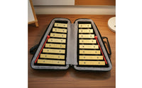 16 Note Glockenspiel Beginner Friendly Aluminum Glockenspiel Set Accurate Pitch Aluminum Bar Percussion Set for Kids, Beginners