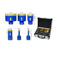 6 Pieces Diamond Hollow Dry Tool for Plumbers, Lavatory Renovation