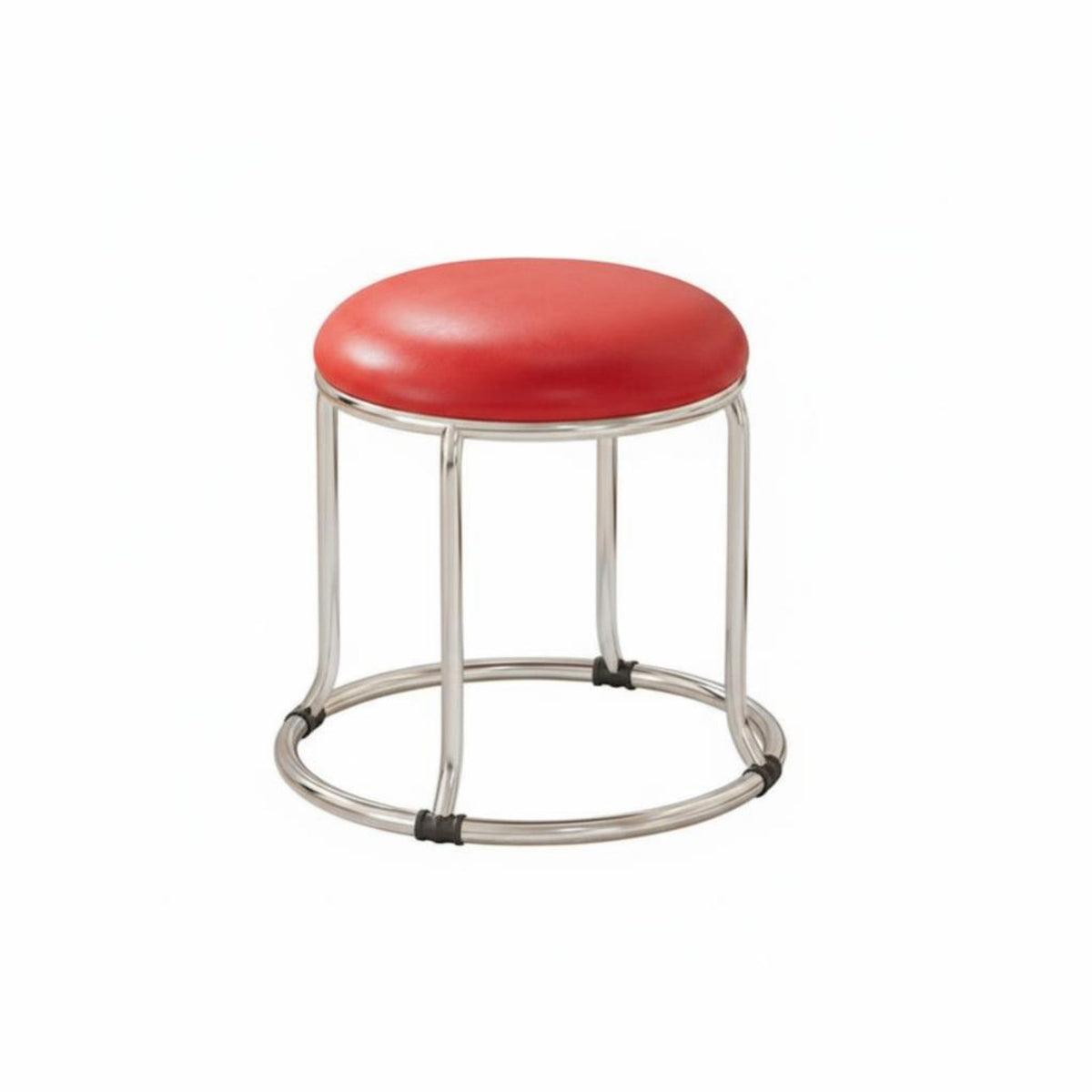 Modern Minimalist & fashion Stackable paw-print Stool Space-Saving Round-Top Stool Comfortable pad Backless Chair Sturdy Construction for Apartment Dwellers, occasion Hosts, Dining Room, Kitchen, Bedroom, occasions