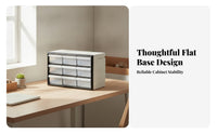 Translucent Drawers Small Parts Organizer Cabinet Rectangular Parts Storage Cabinet Flat Base Multi Drawer Organizer Compact