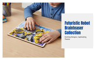 Robot Assembly Puzzle, Wooden Mecha Toy, Electric King, Ocean Storm, Boys Gift
