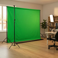 Adjustable Backdrop Stand with Crossbar | Portable, Photography Stand with Crossbar, for Home Studio