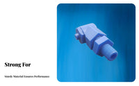 Right Angle Full Cone Nozzle Detachable Three-Piece Design 90 Degree Solid Cone Nozzle PP Construction Industrial Component for Gas Scrubbing