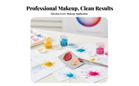Easy to Clean Hand-Held Foundation Palette even Surface Handheld Cosmetic Palette Multi-Purpose Makeup Tool Transparent Design for Artists, Nail Technicians, Dressing Table, Travel