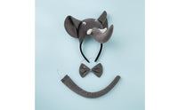 Elephant Headband Padded Headband with Elephant Ears Soft for Cosplayers