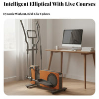 Elliptical Silent Home Elliptical Machine Low Impact Compact Cross for Beginners, Apartment