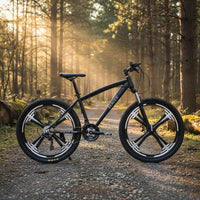 Carbon Steel Frame Multi-Speed Mountain Bike Multiple Wheel Styles Disc Brake Mountain Bike Outdoor Recreation Equipment for Commuting