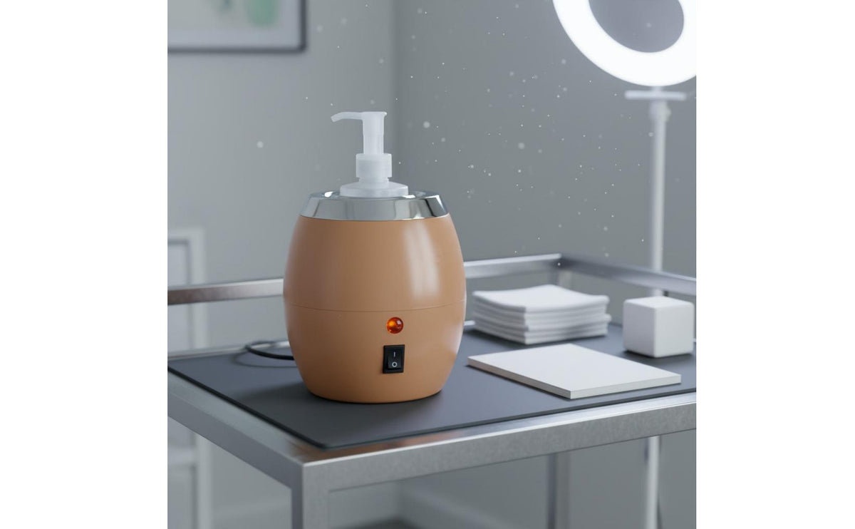 Easy to Use Single Bottle Oil Warmer Compact Design Constant Temperature Oil Warmer Indicator Light Spa Accessory 360° Fast Heating for Professionals