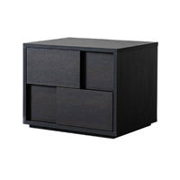 Modern Design Minimalist Nightstand Space-Saving Bedside Table With Drawers Bedroom Furniture Long-Lasting Construction for Homeowners, Interior Designers, Renters, Entryway, Home, Hallway, Living Room