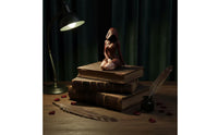Hooded Lady Figurine Sculpted Hooded Lady Statue Eerie for Bookshelf, Desk