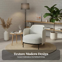 Houndstooth Pattern Upholstered Wingback Armchair Nordic Design Accent Chair Light Luxury Indoor Furniture Minimalist Design for Readers, Homeowners, Adults, Living Room, Reading Nook, Bedroom, Home Office