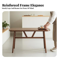 Nordic aesthetic Rectangular Canteen Table Minimalist Design Household Furniture Space-Saving Commercial Grade for Homeowners, Apartment Dwellers, Restaurant Owners, Snack Bar, Dining Room, Cafeteria, breakfast corner