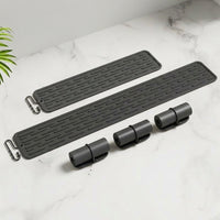 Coffee Machine Silicone Mat for Worktops and Draining Board, Heat Resistant Surface with Hanging Holes, Foldable Non-Slip Pad, Anti-Slip Tray