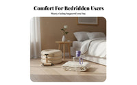 Soft Material Inflatable Bedpan Pressure Relief Bedridden Patient Commode Easy to Clean Inflatable Pad Toilet Ergonomic for Incontinence Patients, Disabled Individuals, People with Paralysis, in Bed, Nursing Home, Hospital, Bedroom