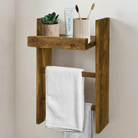 Bedroom Corner Shelf Wall Mounted for Living Room Decor, Wood Display and Unit for Homeowners