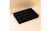 12-Compartment Watch Display Tray with Pillows Open-Top Watch Organizer with Pillow Protective Padding Jewelry Tray Space-Saving for Collectors