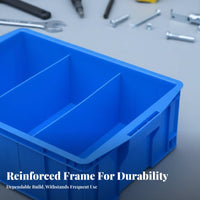 Easy Sorting Multicompartment Hardware Case sturdy Construction Parts Container durableDuty Compartment Box Stackable Design for Mechanics, DIY hobbyists, Workshop, Home Organization, work locations, Fishing
