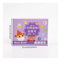 Interactive Sticker Book with Hook-and-Loop Educational Reusable Sticker Book Circular Binding-Bound Creative for Classroom