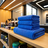 400 GRAMS PER SQUARE METER Microfibre Cloth Car Drying Towel, Absorbent Cloth for Detailing, Thick Low-Shedding Microfibre with Bound Edges
