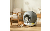 App Control Automatic Cat Litter Box Sensor Enclosed Litter Box with Step Smart Pet Supply Safety for Cats, Home, Apartments